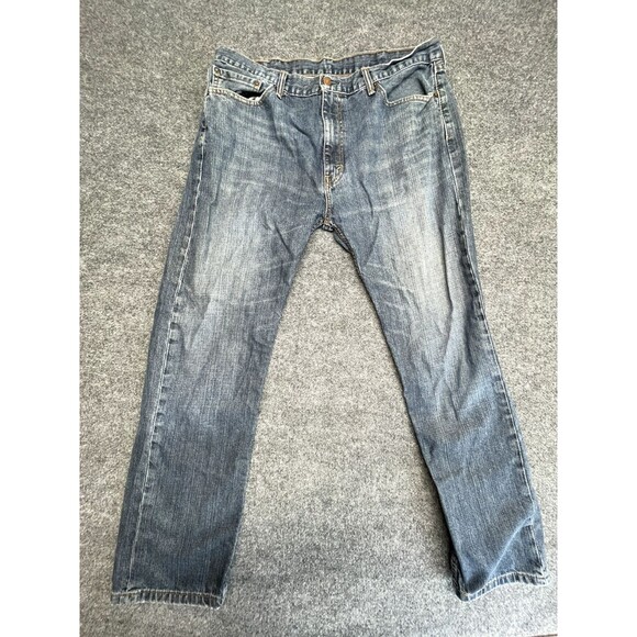 Levi's 505 Jeans Mens 38x32 Regular Fit Straight Leg Blue Denim Medium Wash - Picture 1 of 11